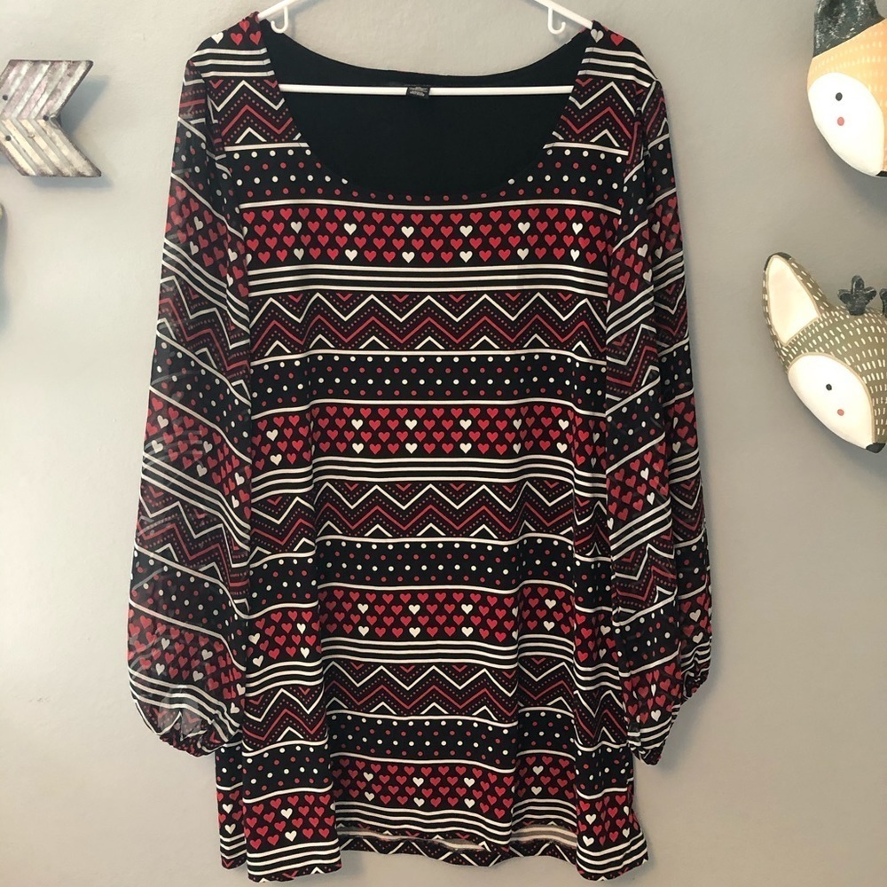 Style&Co heart dress size XL perfect for Valentine’s Day